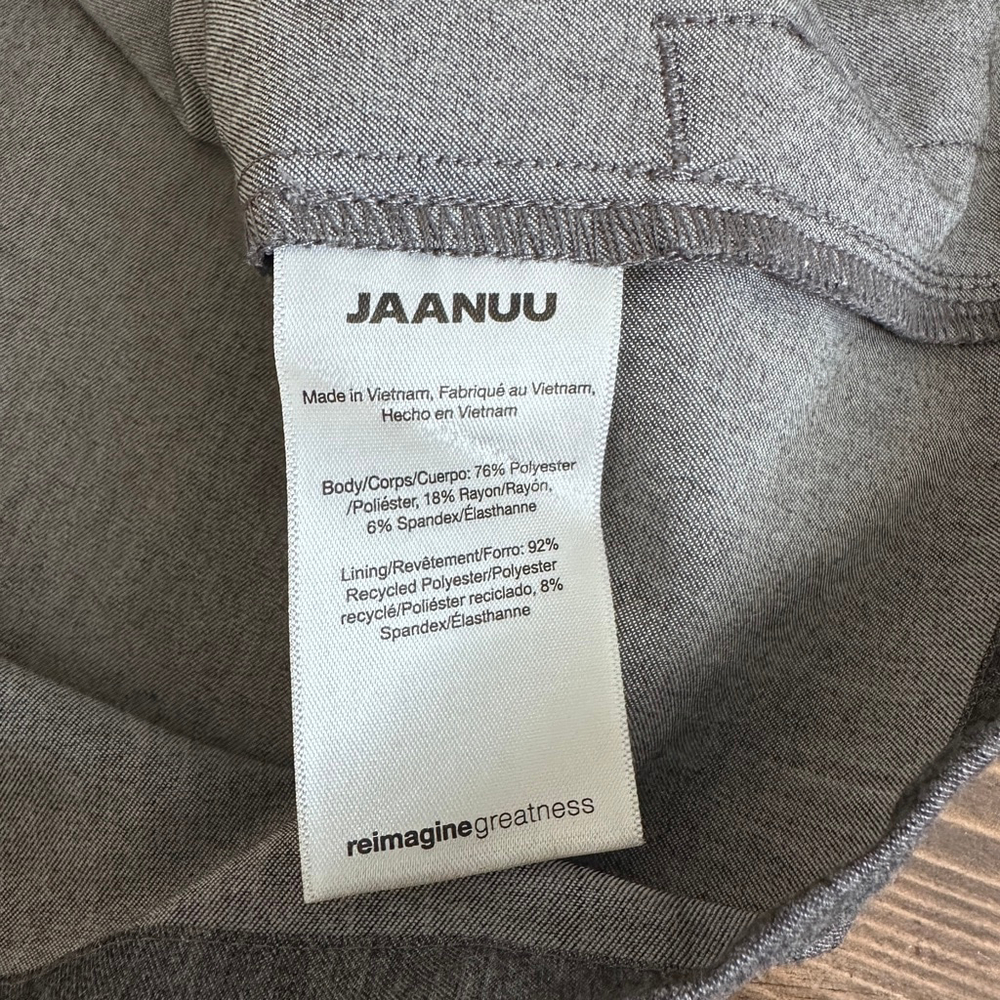 Jaanuu Scrub Top Mens M Gray V Neck 3 Pocket Stretch Medical Uniform - Picture 5 of 6